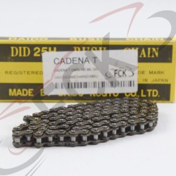 CADENA TIEMPO GN125, FR125 7, WY150 5, EVEREST YL125, LX125 7, PULSAR 150UG4, 25H 98L DID UI