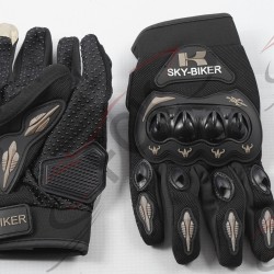 GUANTES SKY-BIKER Super negro/gris Sin descuento