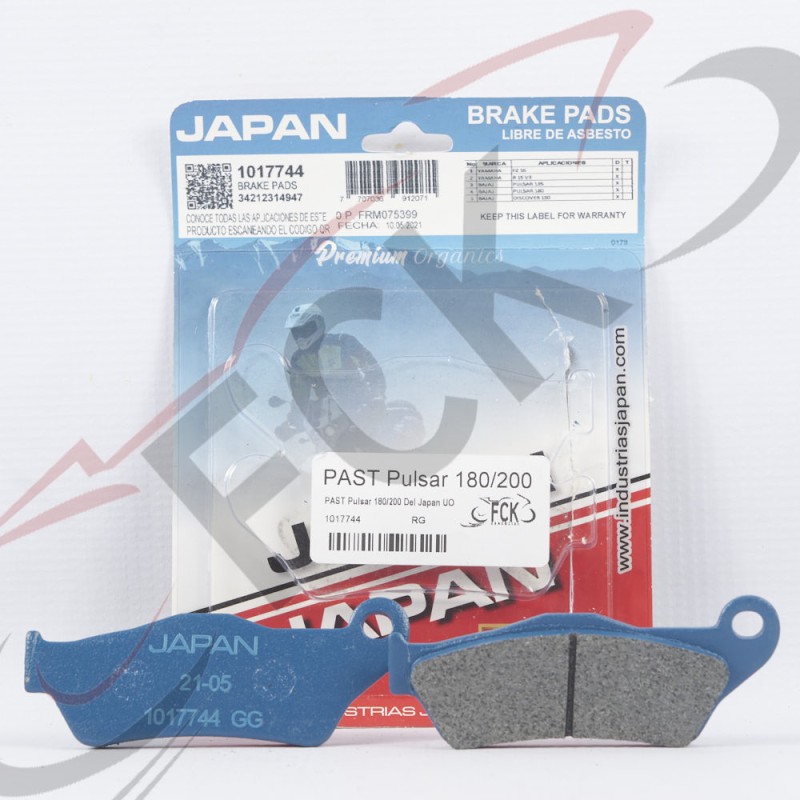 PASTILLAS Pulsar 180/200 Del Japan Ui