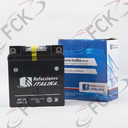BATERIA ARGENTA 110 ICB5L-B 13*11*5.5 ITK orig Ui