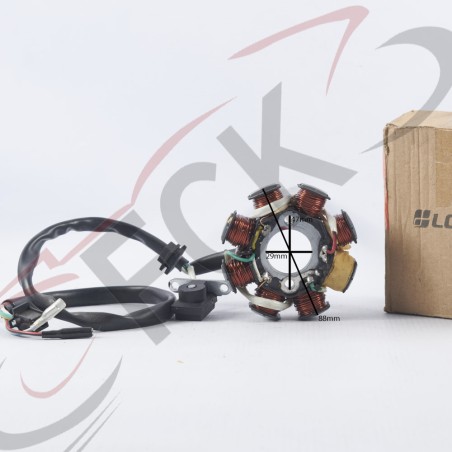 PLANTA GY6 8 bobinas 2 agujeros FREEDOM orig UI