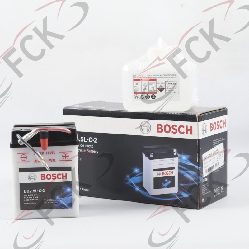 BATERIA JH125L BB2.5L-C2 12v Bosch c/act  Mi