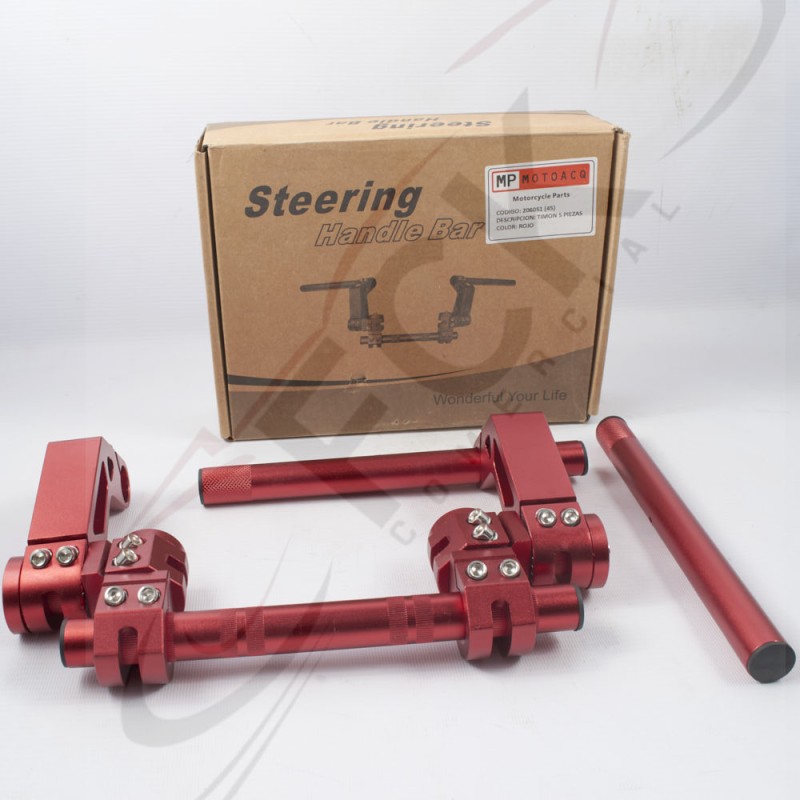 TIMON Alumino 5 piezas rojo Mi
