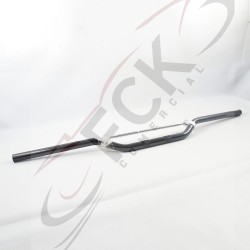 TIMON Aluminio scrambler negro barra plateada UO