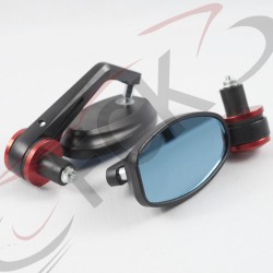 ESPEJO PuntaTimon REAR MIRROR Redondos rojos  sin descuento