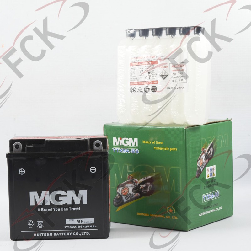 BATERIA Pulsar 180 YTX9A-BA MIGM 13*13*7. UO