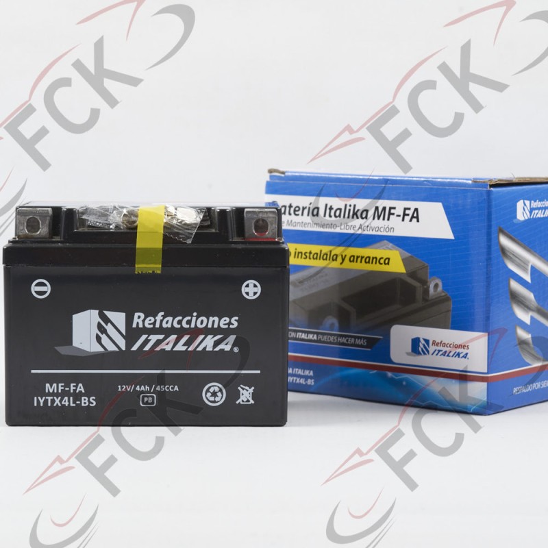 BATERIA Bros 125 YTX4L-BS 11.8*7.4*9.4 ITK orig Ui