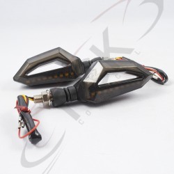 PIDE Via Led Tipo rombo con espacio luz rojo/amarillo QQ-823 RG Uo