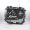 CAJUELA Negra/Gris con diseño para motos QJWM 45LT sin desc.