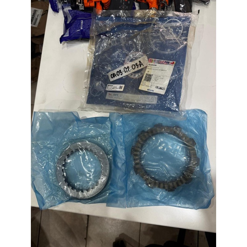DISCOS CLUTCH TVS RR310, BMW juego 6 metal 7 pasta MI